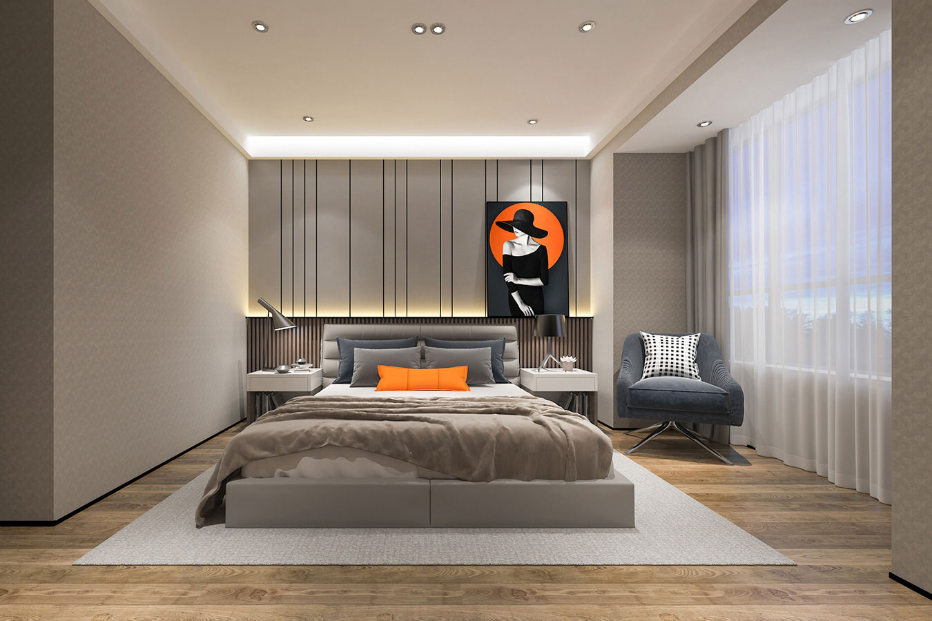 榮和山水美地131m&sup2;現(xiàn)代簡約風格案例