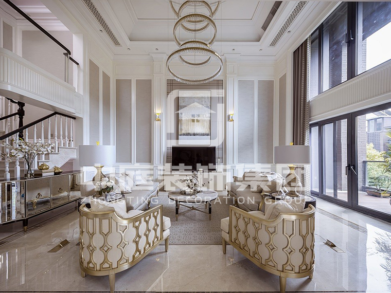 天池山&middot;中脊130平簡歐風格案例